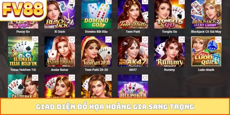 Giao diện đồ họa hoàng gia sang trọng