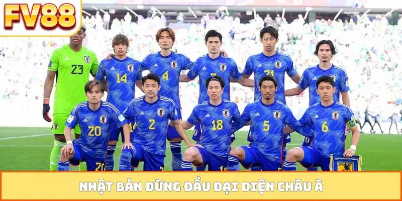 Nhật Bản đứng đầu đại diện châu Á