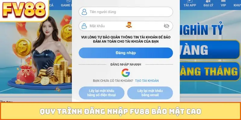 Quy trình đăng nhập FV88 bảo mật cao