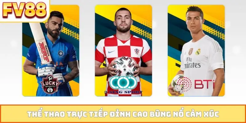 Thể thao trực tiếp đỉnh cao bùng nổ cảm xúc