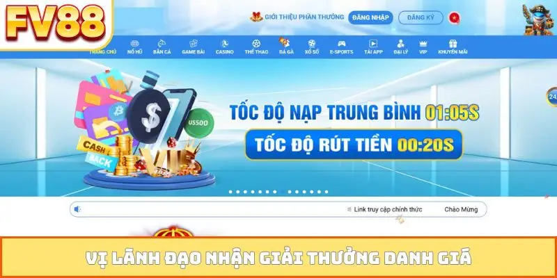 Vị lãnh đạo nhận giải thưởng danh giá