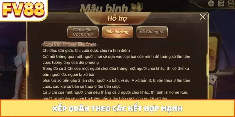 xep quan theo cac ket hop manh Xếp quân theo các kết hợp mạnh